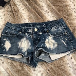Jean Shorts with Bleach marks